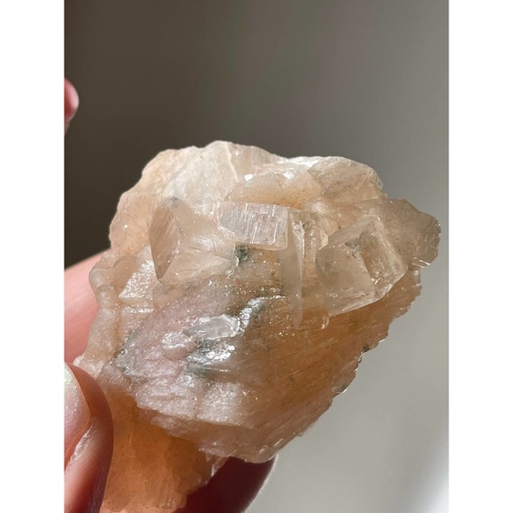 High Grade Peach Stilbite Specimen with Apophyllite - Picture 3 of 9